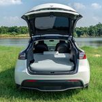 Havnby 4.5inch Foam Mattress for Tesla Model Y, Full Size Bed, Vacuum Compression, Roadtrip, Job Shifts, Nap, Camping, Guests & Home, Rechargeable Pump and Eyemask Provided (2025+ Model Y)