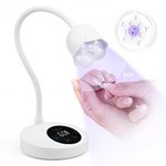 SAVILAND Intellisense Nail Lamp-30W Gel X Lamp Mini Cordless Nail Lamp for Gel Nail Polish, Rechargeable LED Flash Cure Lamp Gel Nails Quick Drying Goosenecks U V Lamp for Nail Salon Home DIY Manicure