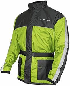 Nelson Rigg Solo Storm Rain Jacket, Waterproof, Breathable, and Packable, Hi-Vis Yellow, X-Large
