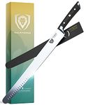 DALSTRONG Extra-Long Slicing Knife - 14 inch - Gladiator Series Elite - Premium High Carbon German Steel - Black G10 Handle - Carving Knife - Slicer, BBQ, Brisket - Sheath Included - NSF Certified