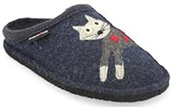 Haflinger Flair cucho Slippers Blue cat kapitan 2023, blue, 8 UK