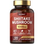 Shiitake Mushroom Extract 1000mg | 120 Capsules | Mushroom Powder | Supplement for Men & Women | No Artificial Preservatives | by Horbaach