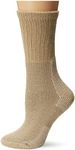Thorlos Women's KX Hiking Thick Padded Crew Sock, Khaki, Large