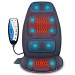 Snailax Back Massager with 2 Heat Levels, Massager Chair for Back Pain, 10 Vibration Massage Motors, Gifts for Women Men