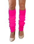 NuJake Leg Warmers In Assorted Colours Ladies 1980s Luxurious Girls Cosplay Legwarmer (Pink)