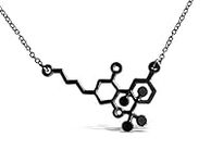 THC Molecule Necklace, CBD Molecule
