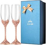 Jozen Gift Rose Gold Champagne Flut