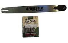 FORESTER 24” Platinum Replacement Chainsaw Guide Bar & Chain Combo- 24in Length, 3/8” Pitch, .050 Gauge, D009 Mount, 84 Drive Link – Replacement Chain Saw Parts Kit For OEM Husqvarna, Makita, Dolmar