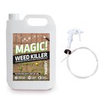 Liquipak Magic Weed Killer 5 Litres - Glyphosate-Free, Fast-Acting Formula, Safe for Pets & Children Once Dry, Ready-to-Use Weed Control for Patios, Paths, Driveways & More - Includes Hose Trigger
