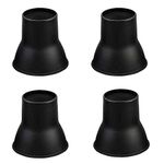 NRS Healthcare Langham Elephant Feet Furniture Raisers, 14 cm Height, Black, 4-Piece