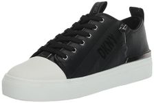 DKNY Women's Chaney lace-up Sneakers, Black, 6.5 UK