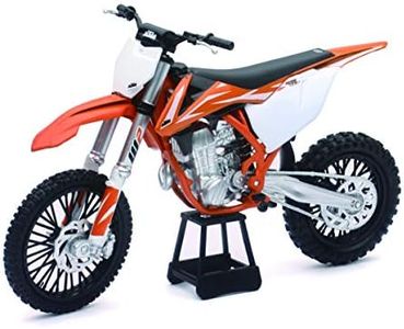 NewRay KTM 450 SXF Dirt Bike, Realistic and Functional, Kids Toy or Collectible Motorcycle 1/10 Scale (57943)