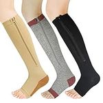 YUSHOW 3 Pairs Zipper Compression S