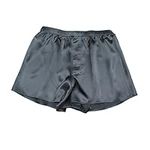 Jasmine Silk Men's Classic Silk Boxer Shorts Black (Extra Large)