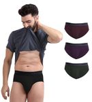 FREECULTR Men Other Briefs (Pack of 4)(FCP-XT-B-POB-SEG-SW-TV-L_P BLACK, S GREEN, S WINE, T VIOLET_L)