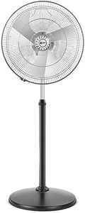 Orient Electric 450mm Tornado Pedestal Fan for home | Powerful Motor, High Air Delivery |3-Speed Control, High Speed Stand Fan | Metal Body, Telescopic Arrangement| 2 Years Warranty by Orient | Chrome