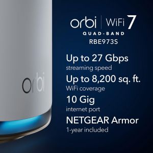 NETGEAR Orbi 970 WiFi 7 Mesh System – High-Speed Whole Home Coverage