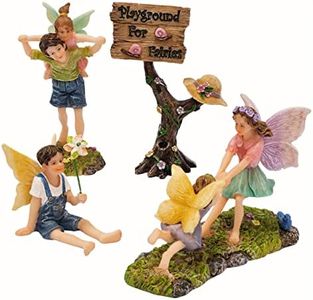 PRETMANNS Fairies for Fairy Garden - Fairy Garden Accessories & Fairy Garden Fairies for Garden - Boy & Girl Garden Fairies - Fairy Garden Figurines, Fairy Garden Kit - 4 Pieces