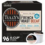 Tully's Coffee Decaf French Roast, Decaf, Dark Roast Coffee, 96 Count