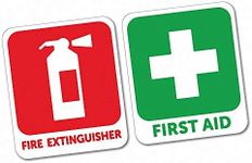 First Aid & Fire Extinguisher Sticker