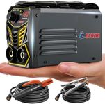 GZ GUOZHI Stick Welder Small Mini Portable, 110V 130A ARC MMA Welding Machine with 10ft Electrode Holder Cable & 10ft Work Clamp, IGBT Inverter Welder Digital Display, Welder Nomanlly at -68°F