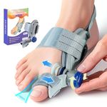 HEMEXS Bunion Corrector Big Toe Straightener for Women & Men – Adjustable Splint for Hallux Valgus, Bunion Relief & Pain Alignment – Day & Night Wear (Left/Right Foot)