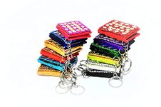 SM Creations alloy steel Handicraft Diary Key Chain Set Of 12 Pc Key Chain (Multicolor) Best For Gift And Parsonal Use.