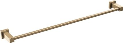 Delta Faucet Velum 24-Inch Single Towel Bar, Gold Bathroom Towel Holder, Wall Mounted Towel Rack, Towel Hanger, Champagne Bronze IAO20824-CZ