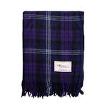 The Scotland Kilt Company Scottish Throw Large Wool Tartan Rug in Scottish Heritage - Warm Picnic Travel Blanket - 60 x 70 in