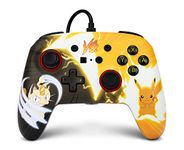 PowerA Enhanced Wired Controller for Nintendo Switch and Oled Model, Advance Gaming Buttons, 3.5mm Stereo Jack and Anti-Friction Rings, Officially Licensed: Pokémon: Pikachu vs. Meowth