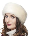 Futrzane Classic Headband - Faux Fur Headbands for Women - Furry Band for Winter - One Size (Ecru Classic)
