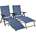 Yaheetech Outdoor Folding Chaise Lo