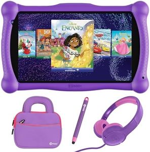 Contixo 7" Disney Kids Learning Tablet Bundle - Headphones, Stylus & Bag, Pre-Installed Disney Storybook (Value $200) & Teacher-Approved Apps, Parental Controls, Ideal for Education - Purple