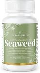 Oceangreen Organics Seaweed Kelp Supplements New Zealand | Premium - 100% Pure Organic & Natural - Multi-Nutrient & Thyroid Support Supplement - Natural Source of Iodine | 60 Vegetarian Capsules