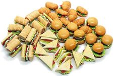 20 Assorted Sandwich, Burger and Croissant Dollhouse Miniature,Dollhouse Accessories for Collectibles