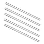 USAMILY 5pcs 3/8" Aluminum Round Rod, 12 inches in Length Solid Lathe Bar Stock for DIY Crafts and Machine Parts