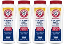 Arm & Hammer Athlete's Foot Powder - Antifungal Treatment for Feet with Baking Soda - Relieves Itching, Burning, and Odor - Clinically Proven Formula - 3.5 oz 4 Pack (4)