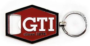 BRISA VW Collection - Volkswagen Golf GTI Key Ring Chain/Bottle Opener, Gift Idea/Fan Souvenir/Retro Vintage Product (Red)