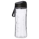 Sistema Hydrate Tritan Swift Water Bottle | 600 ml | Leakproof Water Bottle | BPA-Free | Black