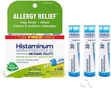 Boiron Histaminum Hydrochloricum 30C Homeopathic Medicine For Indoor Or Outdoor Allergy Relief, Hay Fever, And Hives - (Pack of 3, Total 240 pellets)