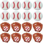 16Pcs Baseball and Baseball Glove E