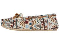 Minnetonka Women's Cally Faux Fur Slipper, Cream Mosaic, 9.5