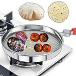 REZOVA Phulka Grill Pan Roti Maker | Papad & Phulka Roasting Net for Kitchen | Stainless Steel Phulka Roasting Net