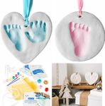 Bubzi Co Baby Keepsake Ornament - Baby Hand and Footprint Kit - Newborn Keepsake Ornament for Personalized Baby Gifts & Nursery Decor, Baby Handprint Kit for Girls & Boys