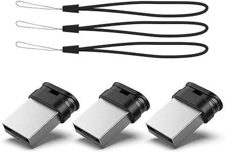 32GB USB Flash Drive 3 Pack, RAOYI Mini USB Stick Bulk Thumb Drives Jump Drive Memory Stick Lanyard for Storage and Backup, Black