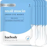 Baebody Advanced Snail Mucin Under Eye Masks (6 Pairs), Under Eye Patches for Puffy Eyes and Dark Circles, Hydrating Under Eye Patches to Reduce Fine Lines, Eye Gel Patches Korean Inspired