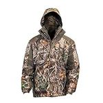 HOT SHOT Men’s 3-in-1 Insulated Realtree Edge Camo Hunting Parka, Waterproof, Removable Hood, Year Round Versatility, Large