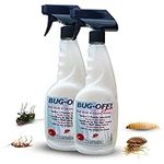 Multi-Mite® BUG-OFF! 2 x 500ml KILL ALL Mite, Bed Bug Carpet Moth Ready to use Pyrethrum SPRAYS Twin Pack - 100% Natural Products