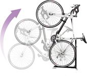 Bike Nook Bicycle Stand, Portable and Stationary Space-Saving Rack with Adjustable Height, for Indoor Bike Storage