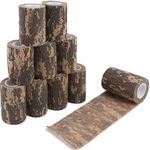 DROK 10 Roll Cloth Camo Tape, 2.95in x 14.76ft Heavy Duty Reusable Army ACU Tactical Camouflage Wrap Tape for Bat Stick Hocky Scope Gun Shooting Assorted Accessories, 4.92Yard Sport Athletic Tape